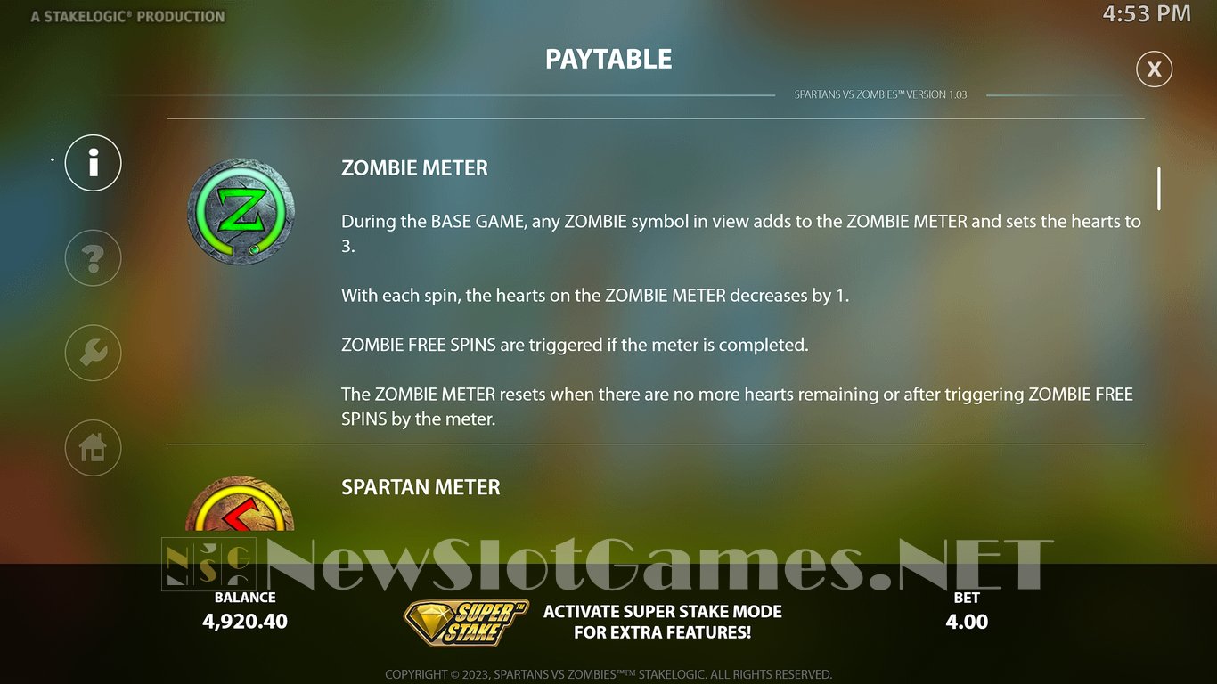 Spartans vs Zombies Slot Slot Image in Demo - pic. 8