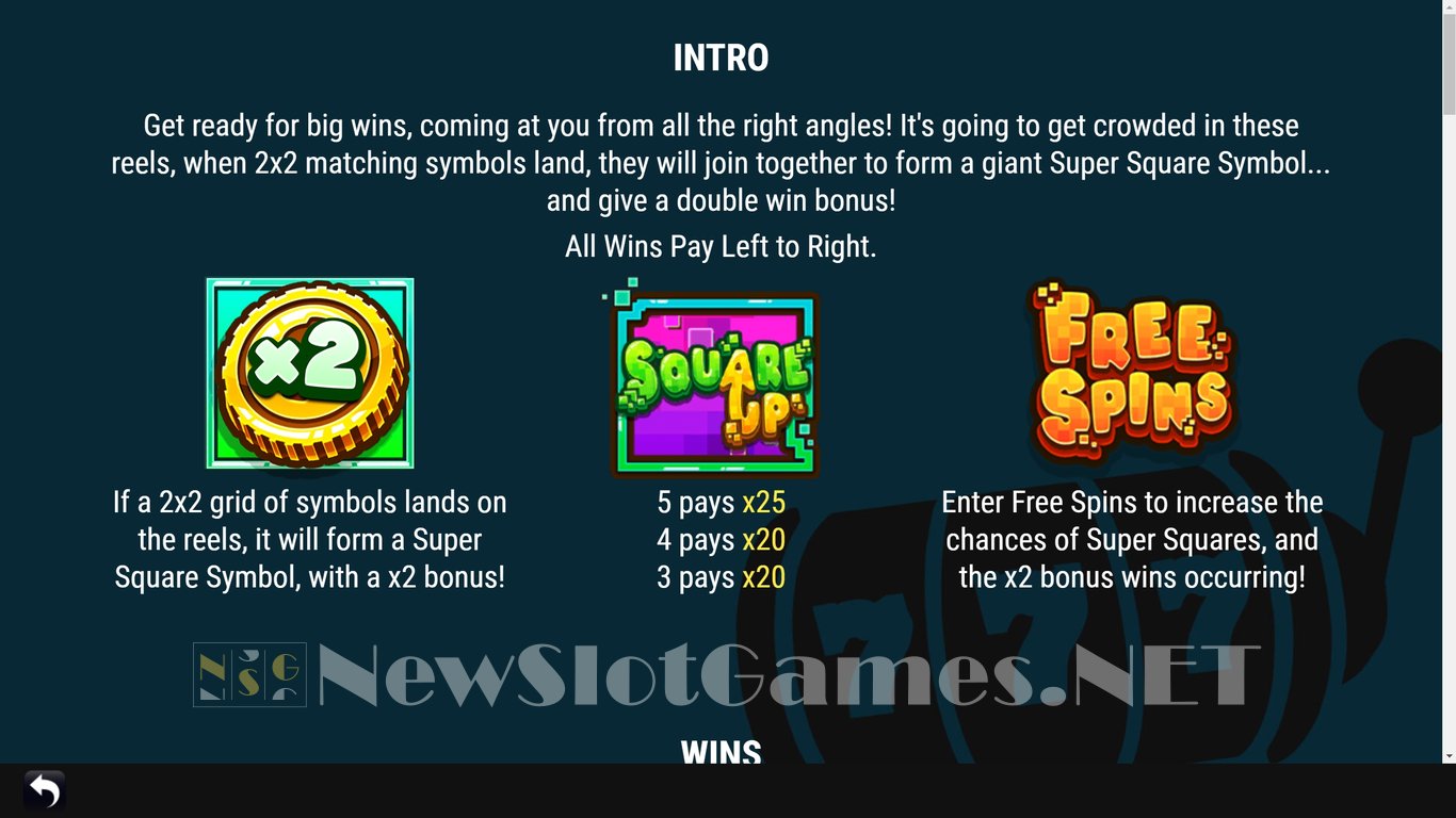 Square UP Slot Slot Image in Demo - pic. 6