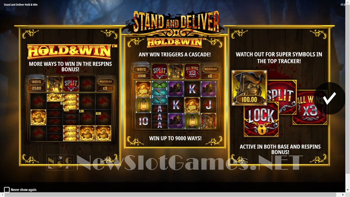 Stand and Deliver Slot Demo Image