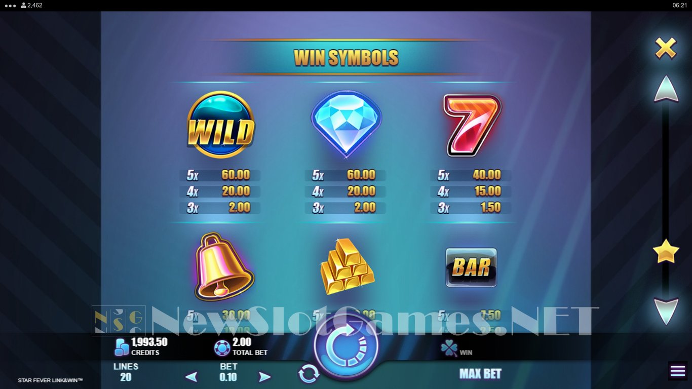 Star Fever Link and Win Slot Slot Image in Demo - pic. 10