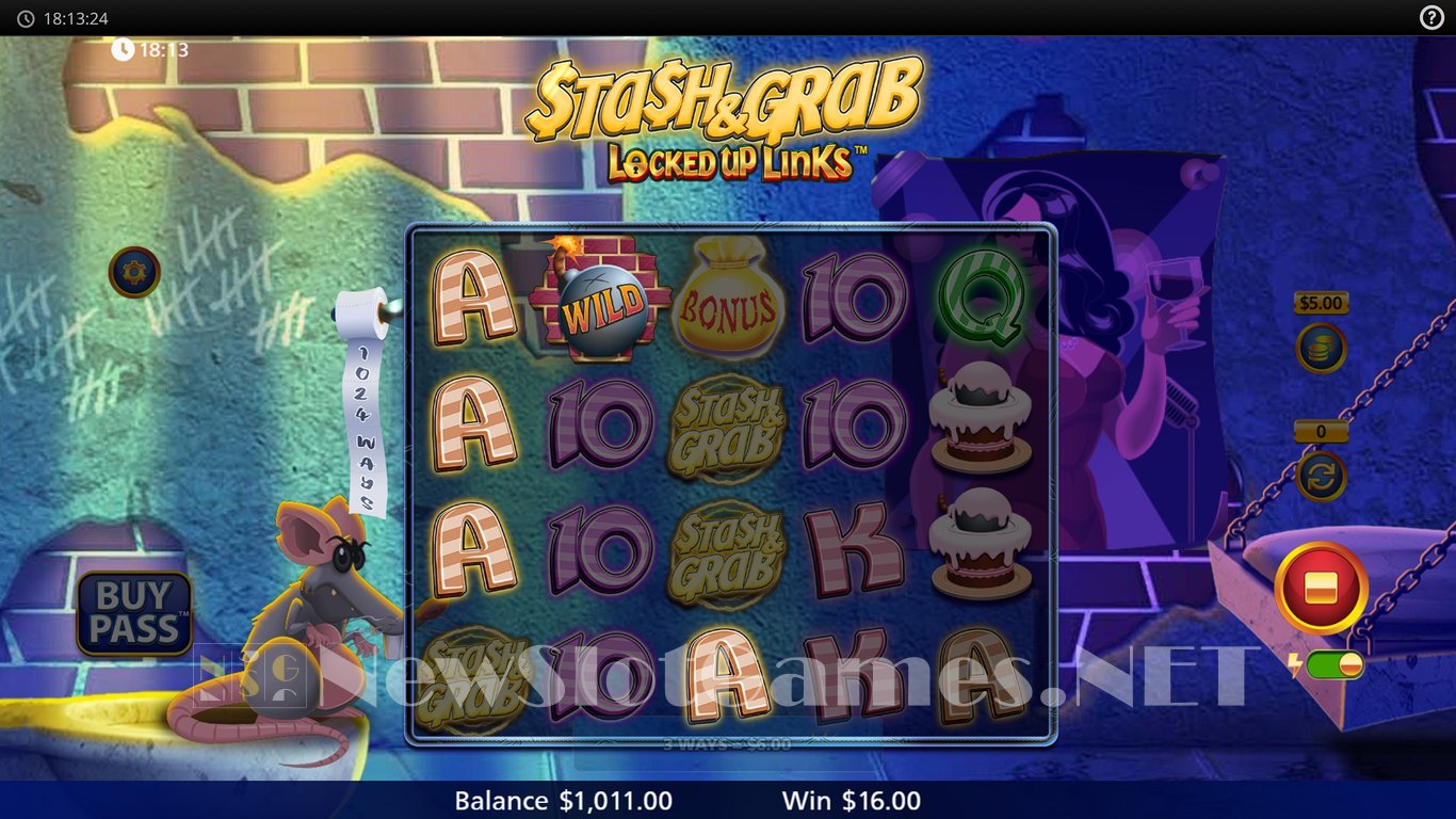 Stash & Grab Locked Up Links Slot Slot Image in Demo - pic. 2