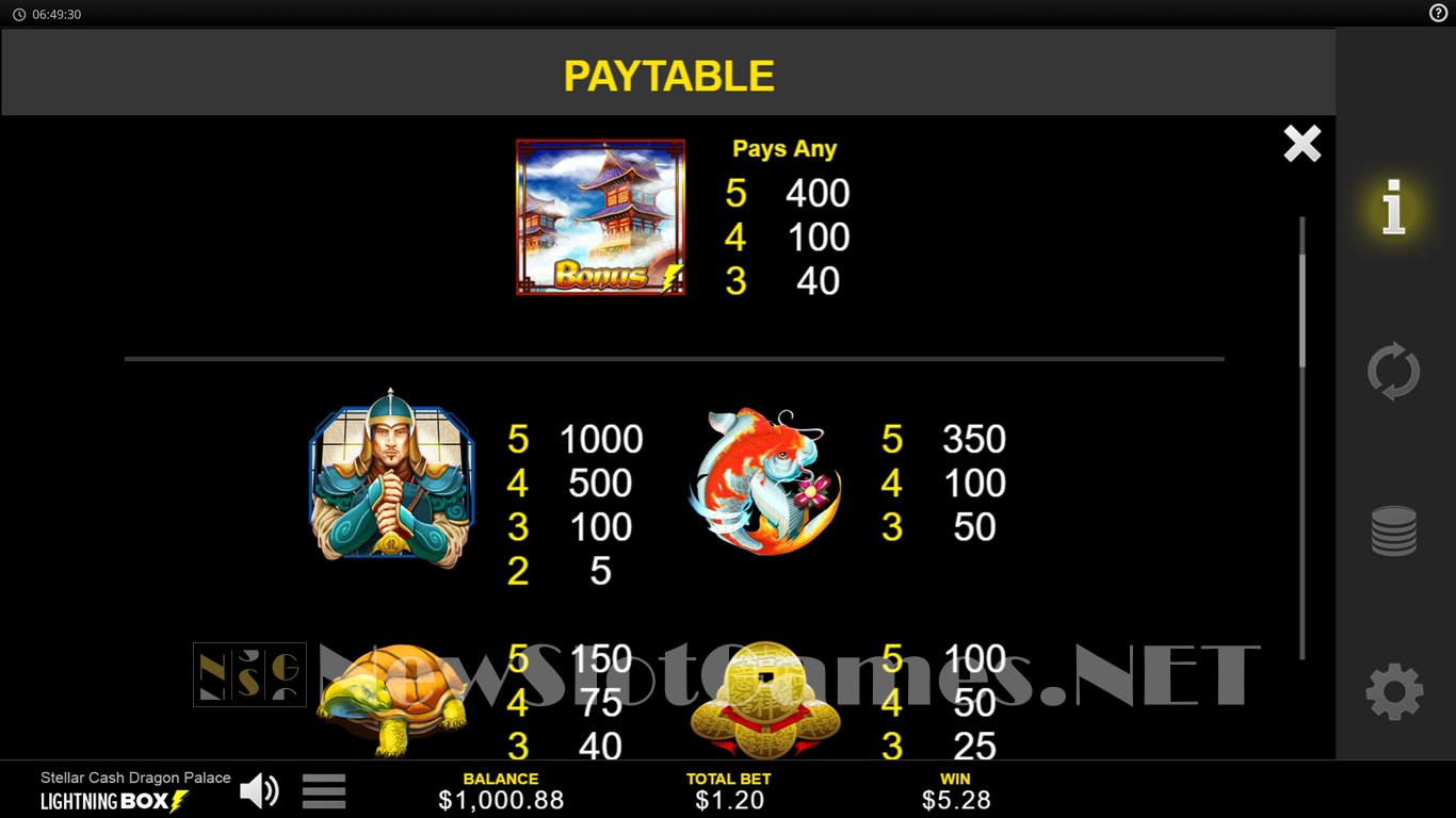 Stellar Cash Dragon Palace Slot Slot Image in Demo - pic. 12