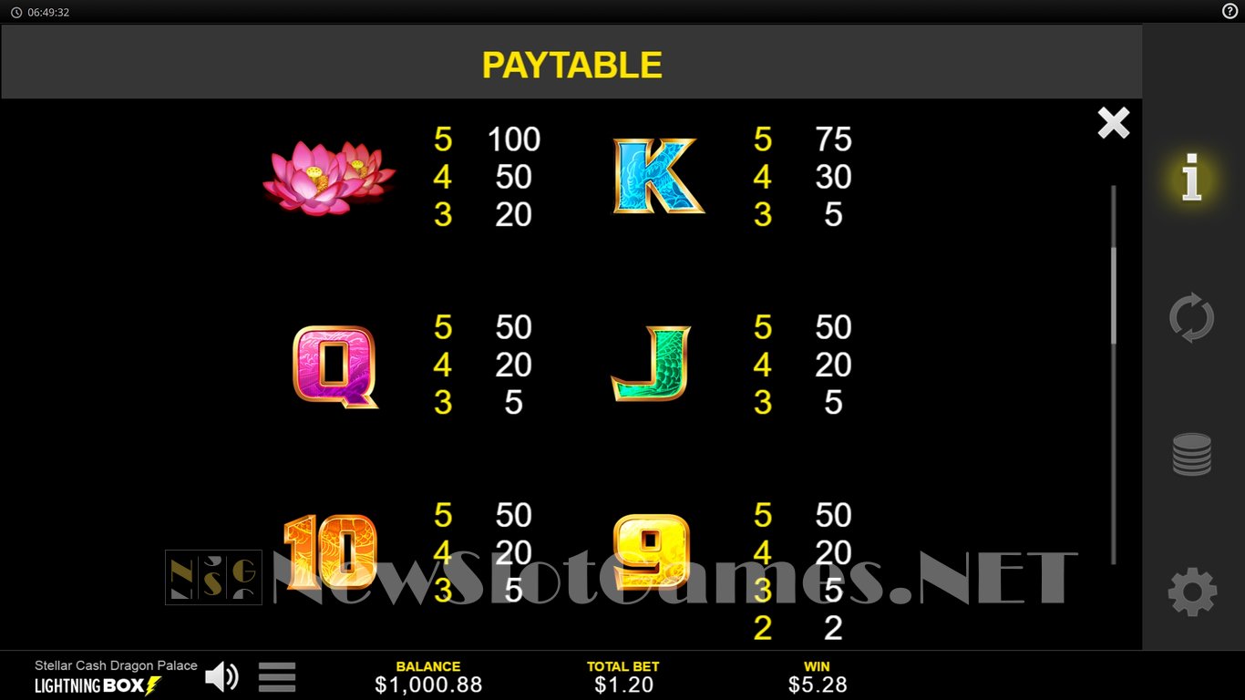 Stellar Cash Dragon Palace Slot Slot Image in Demo - pic. 13