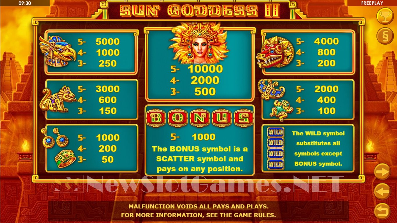 Sun Goddess 2 Slot Slot Image in Demo - pic. 6