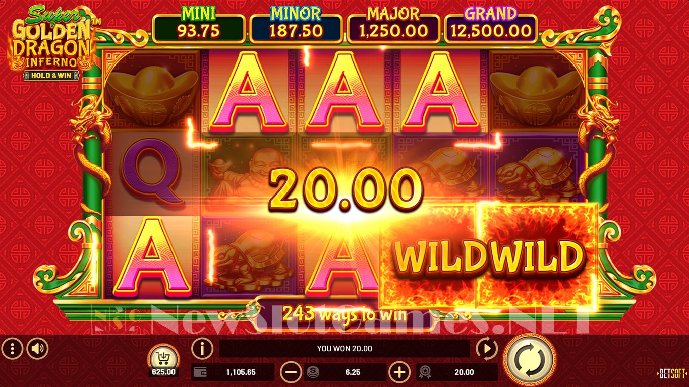 Super Golden Dragon Inferno Slot Slot Image in Demo - pic. 2