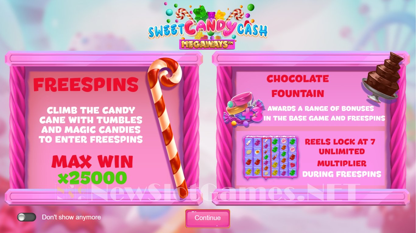 Sweet Candy Cash Megaways Slot Demo Image