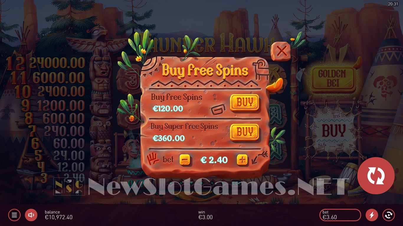 Thunder Hawk Slot Slot Image in Demo - pic. 11