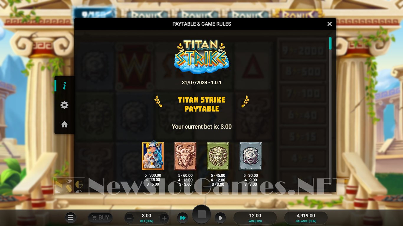 Titan Strike Slot Slot Image in Demo - pic. 7