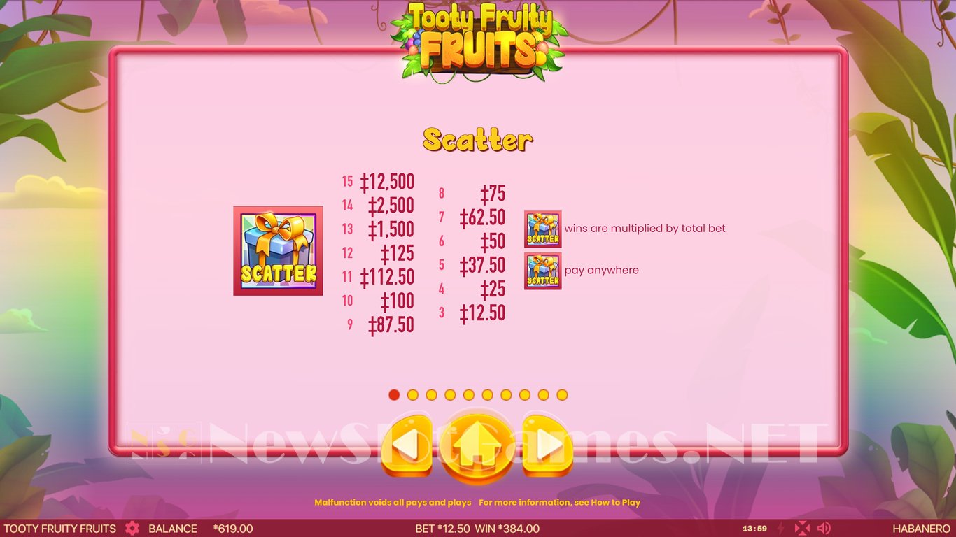 Tooty Fruity Fruits Slot Slot Image in Demo - pic. 16