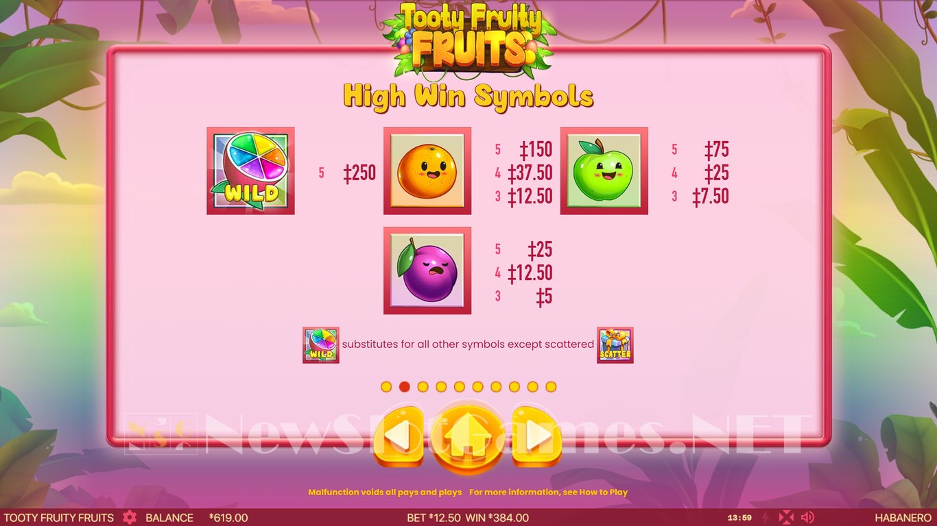 Tooty Fruity Fruits Slot Slot Image in Demo - pic. 17
