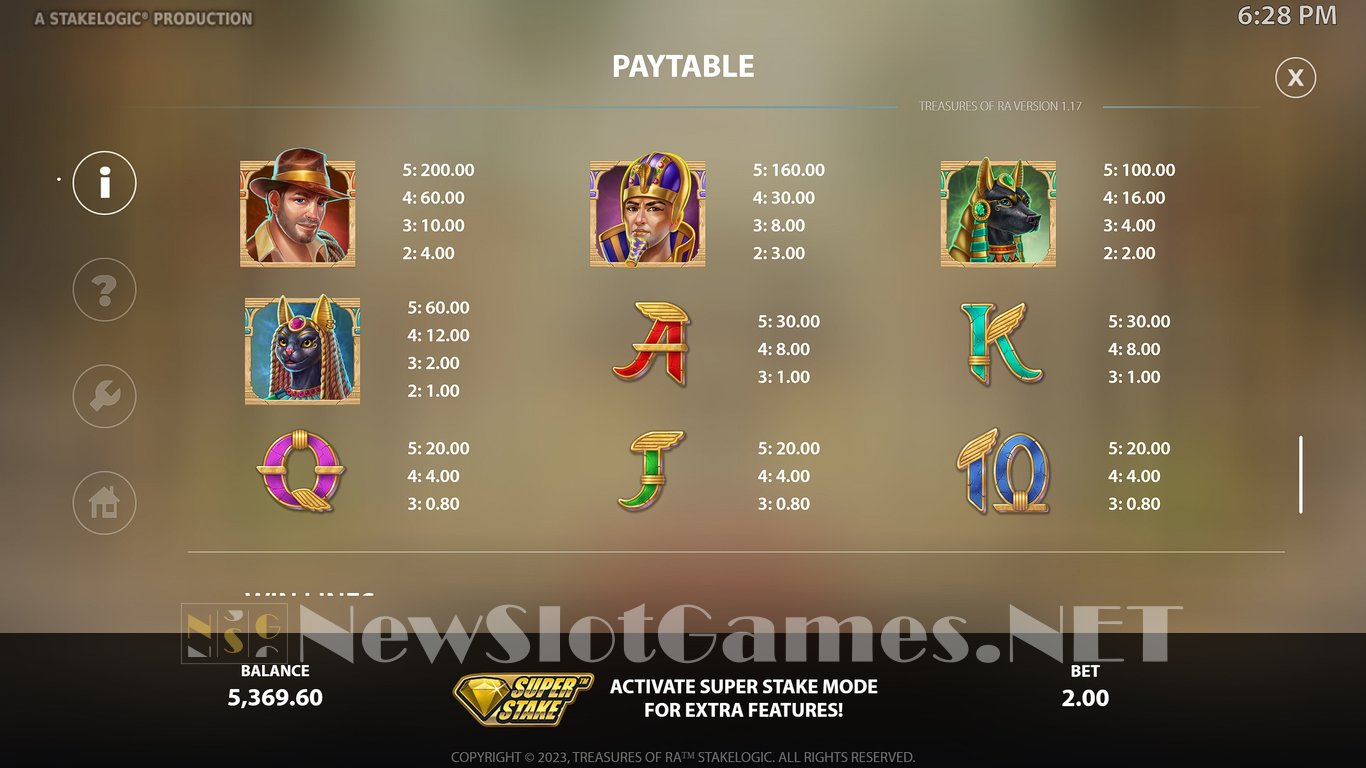 Treasures of Ra Slot Slot Image in Demo - pic. 12