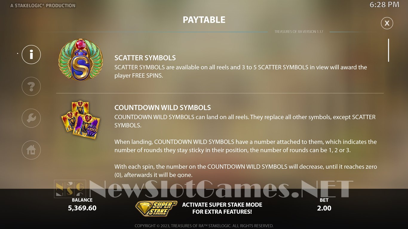 Treasures of Ra Slot Slot Image in Demo - pic. 9