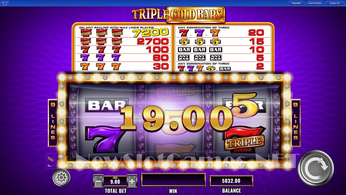 Triple Gold Bars Slot Slot Image in Demo - pic. 4