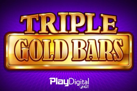 Triple Gold Bars Slot Logo