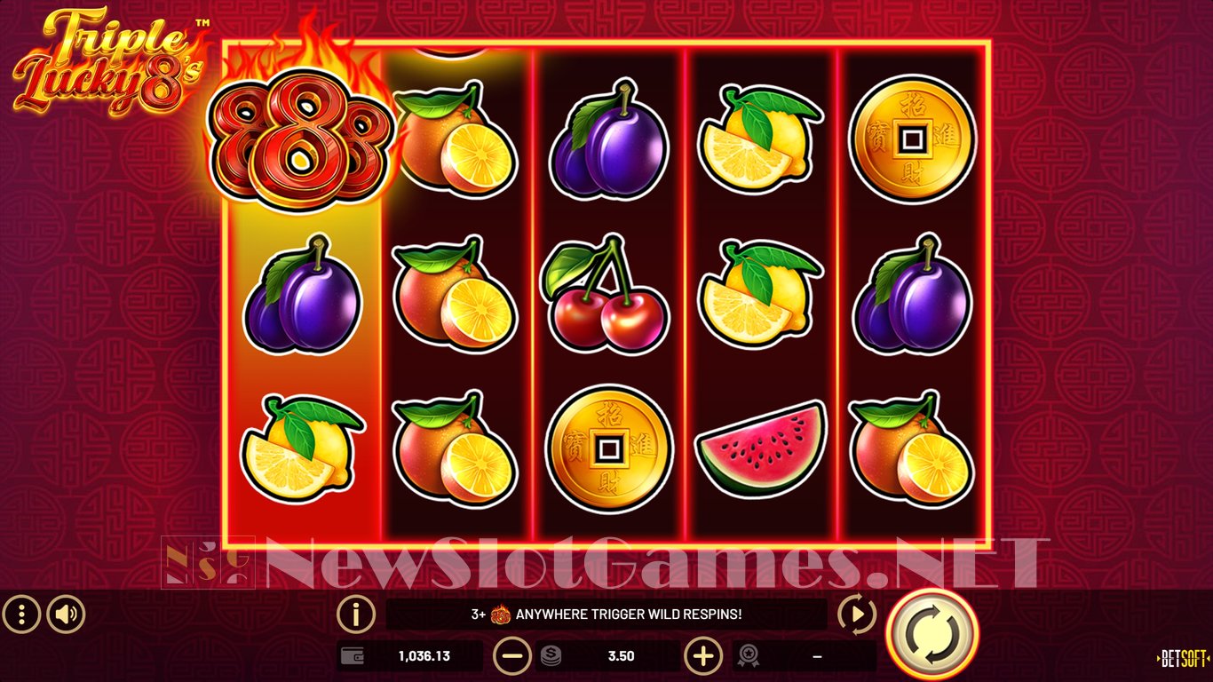 Triple Lucky 8s Slot Slot Image in Demo - pic. 2