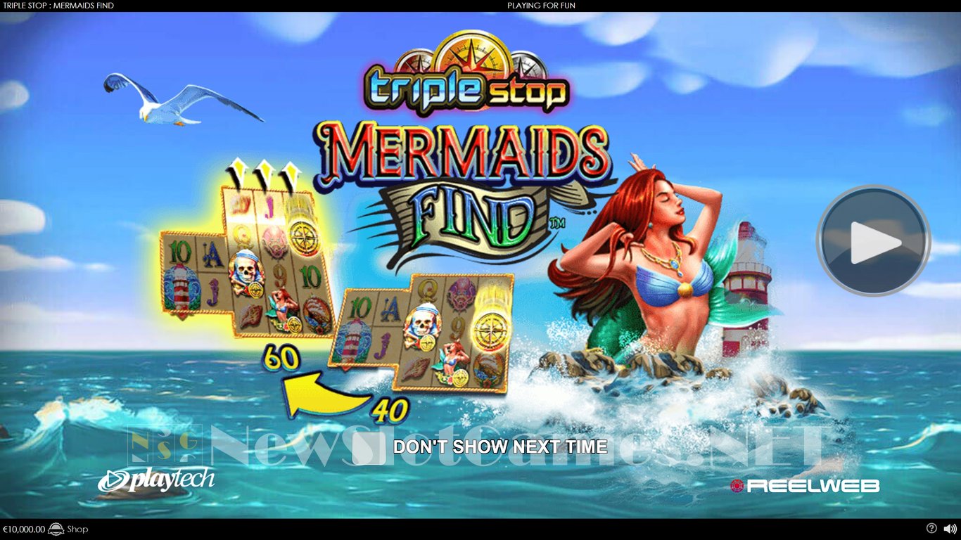 Triple Stop Mermaids Find Slot Demo Image