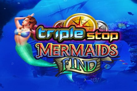 Triple Stop Mermaids Find Slot Logo