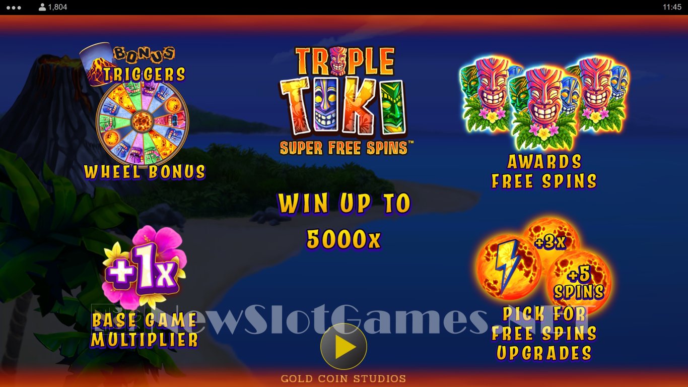 Triple Tiki Super Free Spins Slot Demo Image