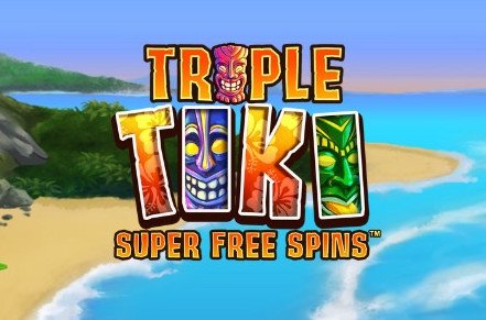 Triple Tiki Super Free Spins Slot Logo