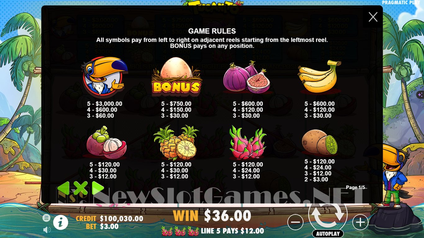 Tucanito Slot Slot Image in Demo - pic. 6