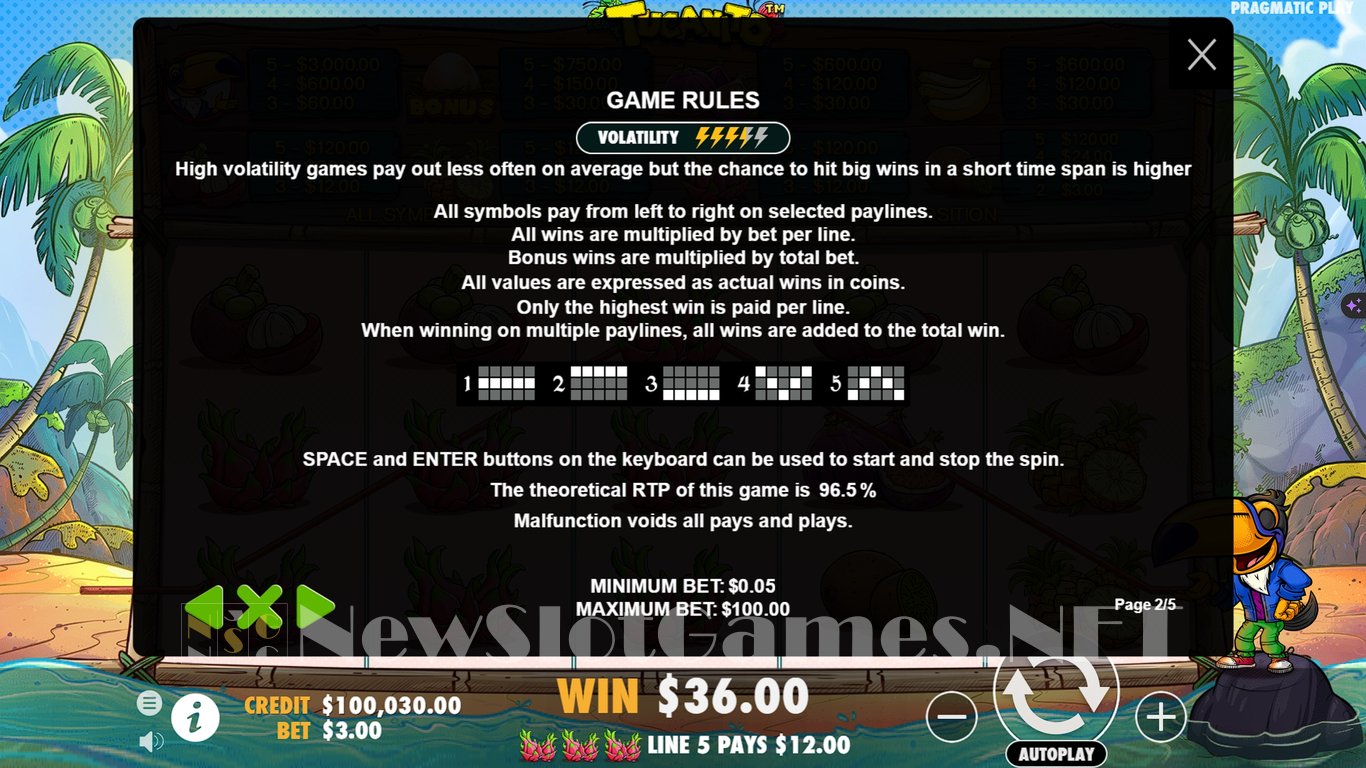 Tucanito Slot Slot Image in Demo - pic. 7