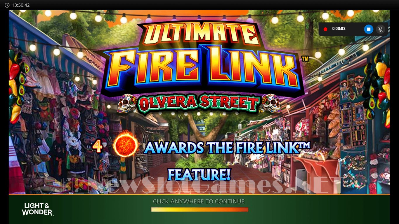Ultimate Fire Link Olvera Street Slot Demo Image
