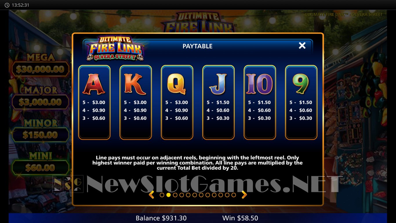 Ultimate Fire Link Olvera Street Slot Slot Image in Demo - pic. 15