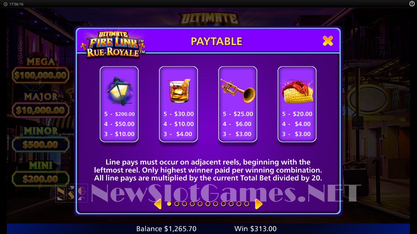 Ultimate Fire Link Rue Royale Slot Slot Image in Demo - pic. 13