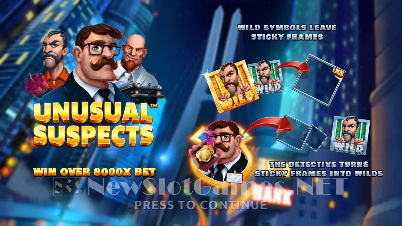 Unusual Suspects Slot Demo Image