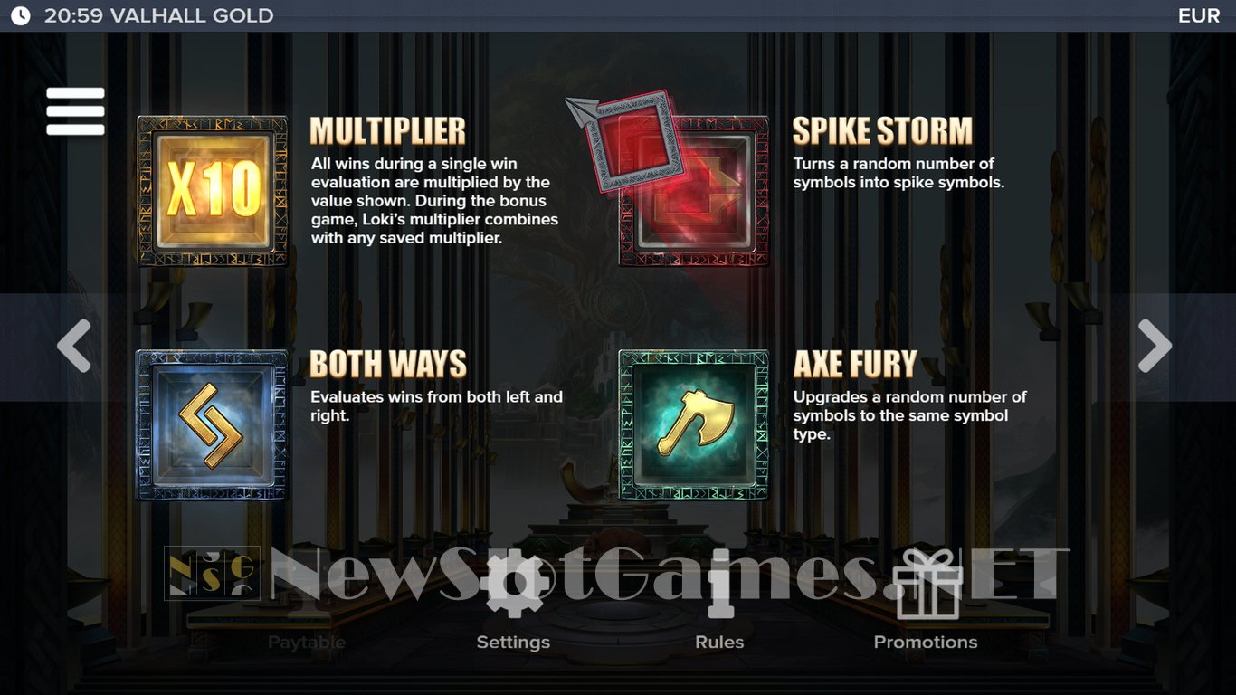 Valhall Gold Slot Slot Image in Demo - pic. 12
