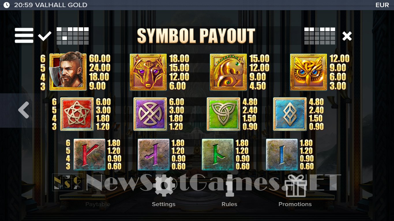 Valhall Gold Slot Slot Image in Demo - pic. 13
