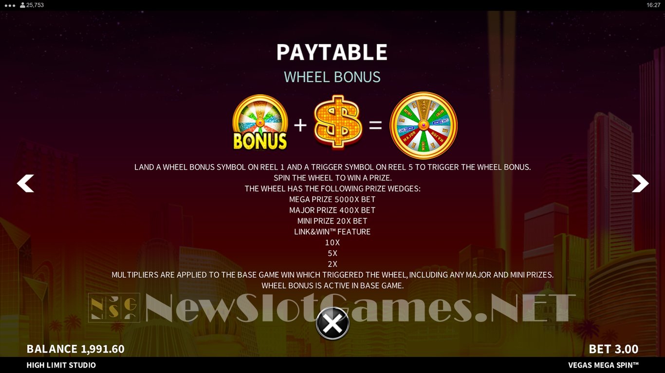 Vegas Mega Spin Slot Slot Image in Demo - pic. 10