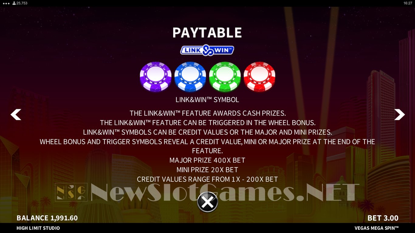 Vegas Mega Spin Slot Slot Image in Demo - pic. 11