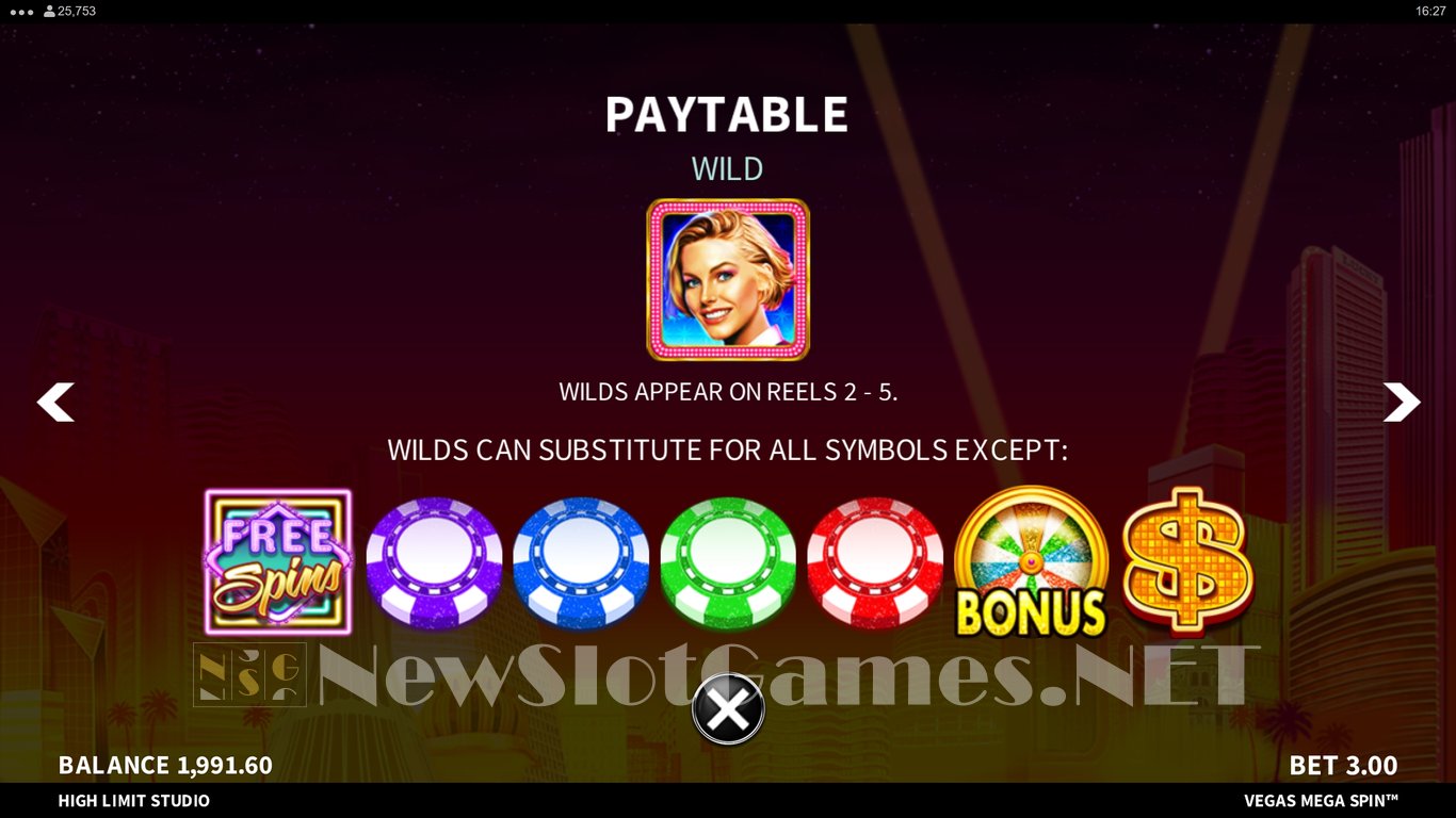 Vegas Mega Spin Slot Slot Image in Demo - pic. 12