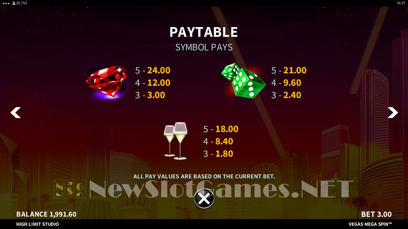 Vegas Mega Spin Slot Slot Image in Demo - pic. 13