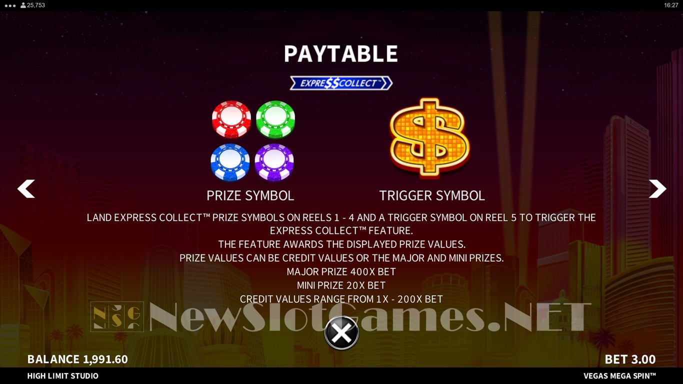 Vegas Mega Spin Slot Slot Image in Demo - pic. 9
