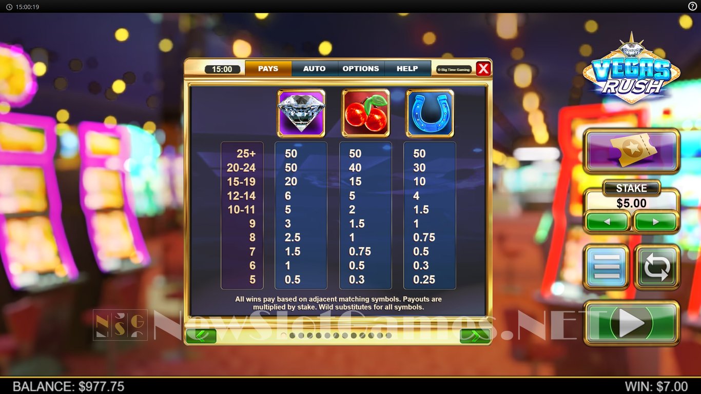 Vegas Rush Slot Slot Image in Demo - pic. 7