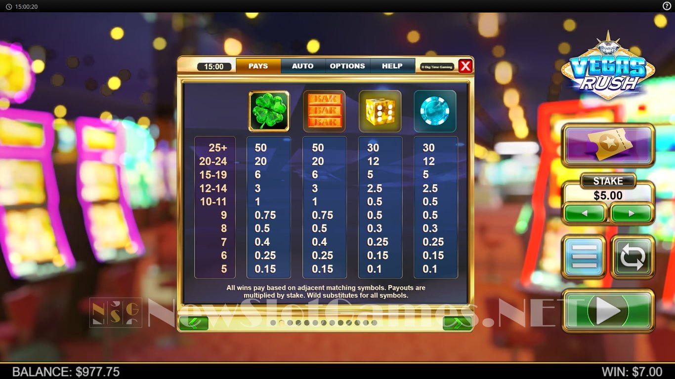 Vegas Rush Slot Slot Image in Demo - pic. 8