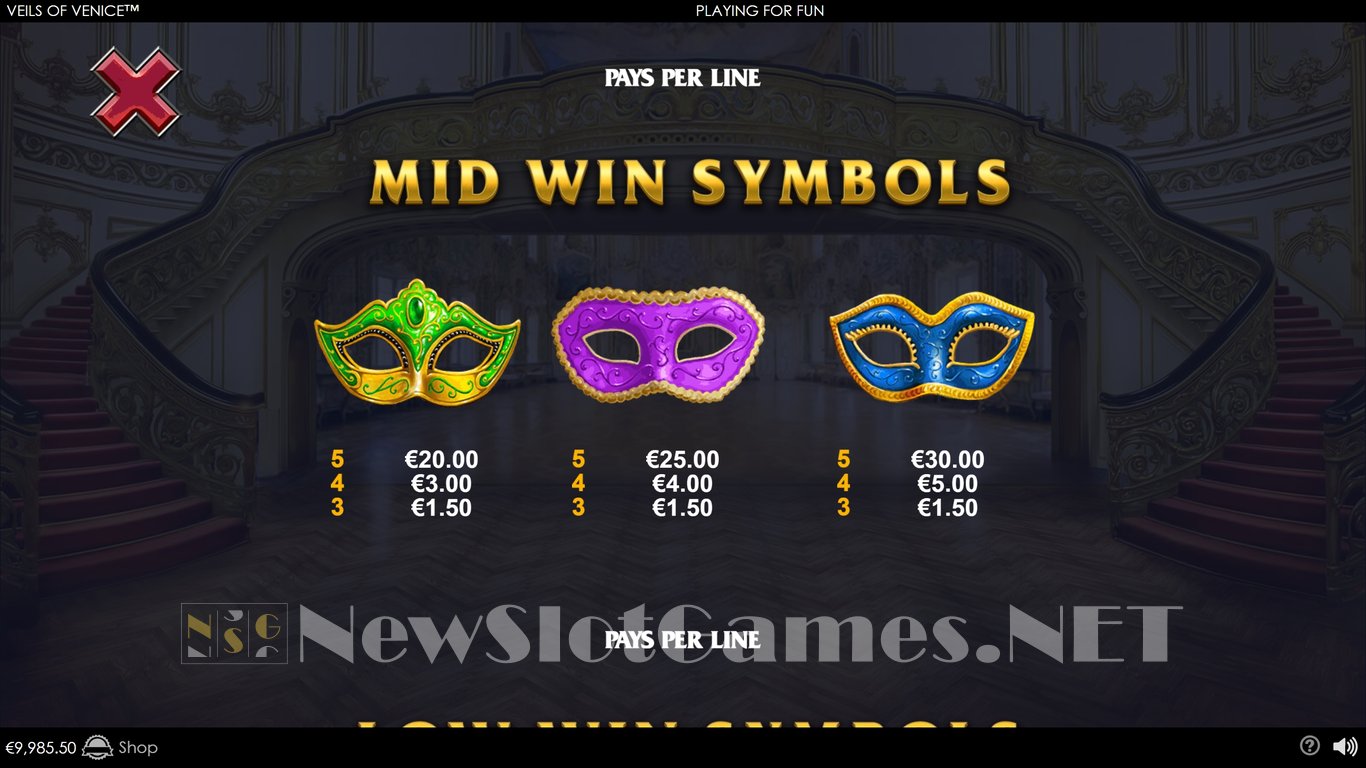 Veils of Venice Slot Slot Image in Demo - pic. 6