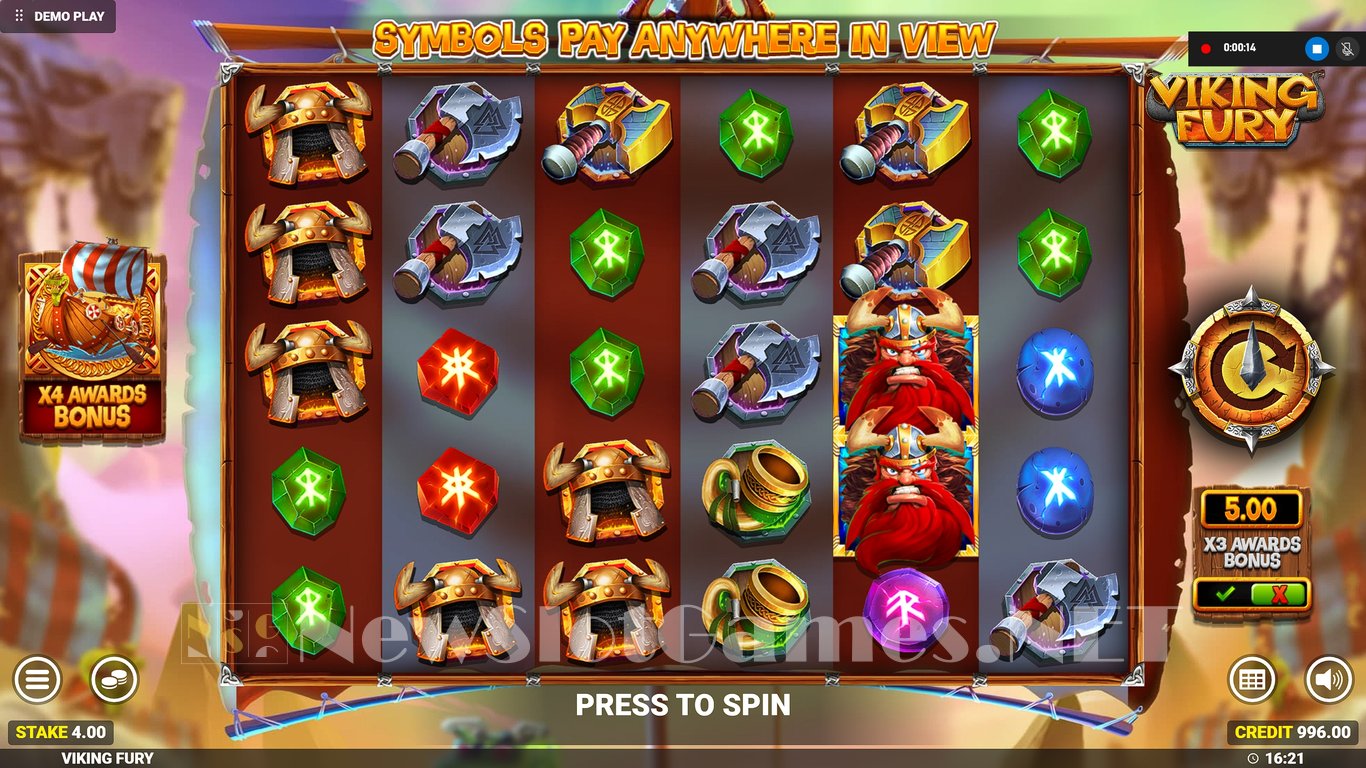 Viking Fury Spinfinity Slot Slot Image in Demo - pic. 2