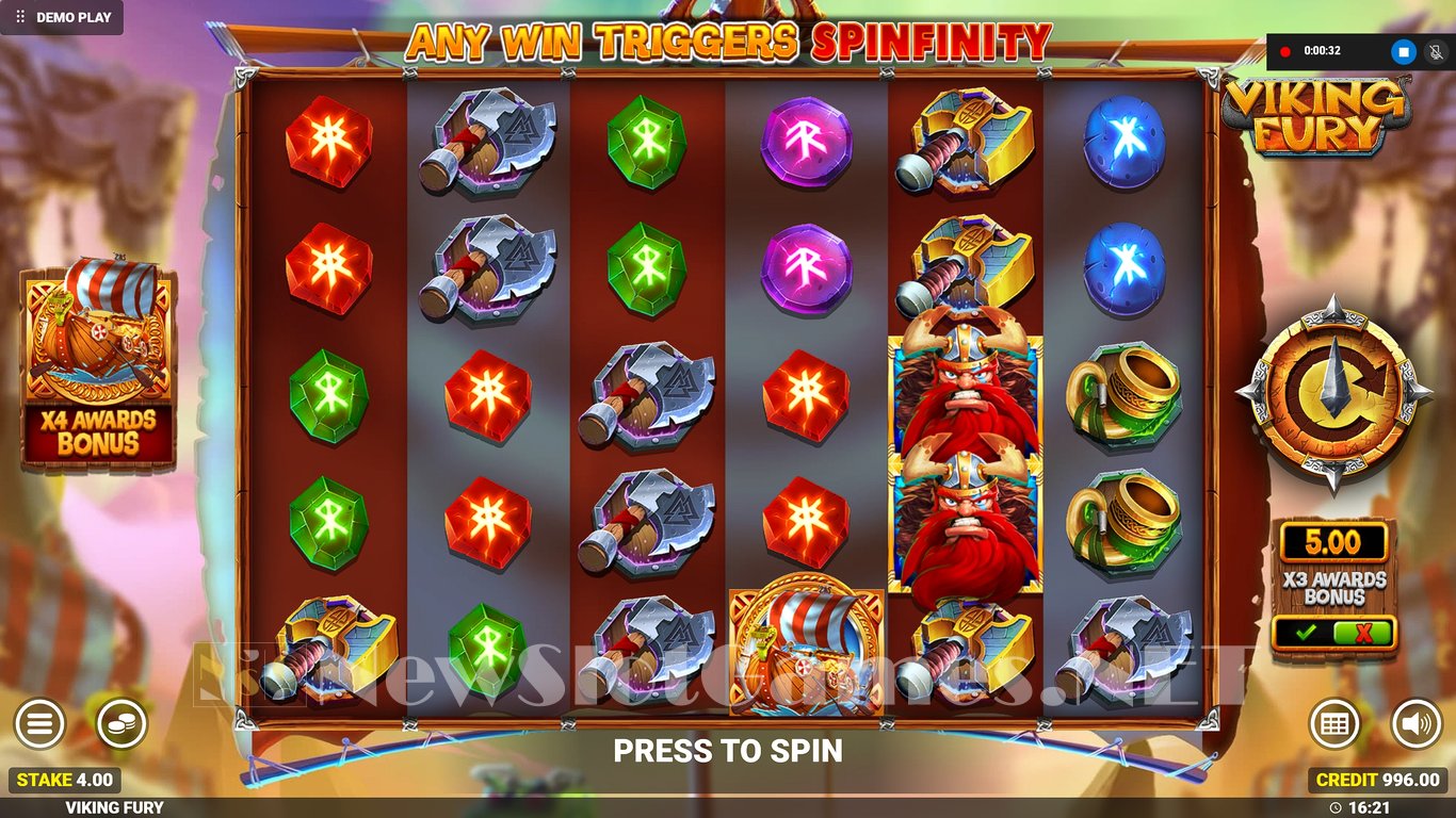 Viking Fury Spinfinity Slot Slot Image in Demo - pic. 8