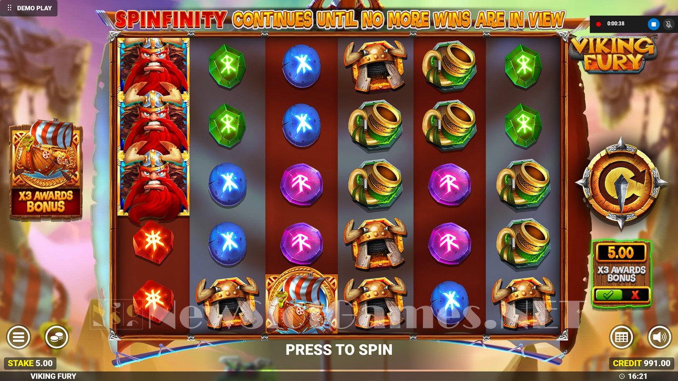 Viking Fury Spinfinity Slot Slot Image in Demo - pic. 9