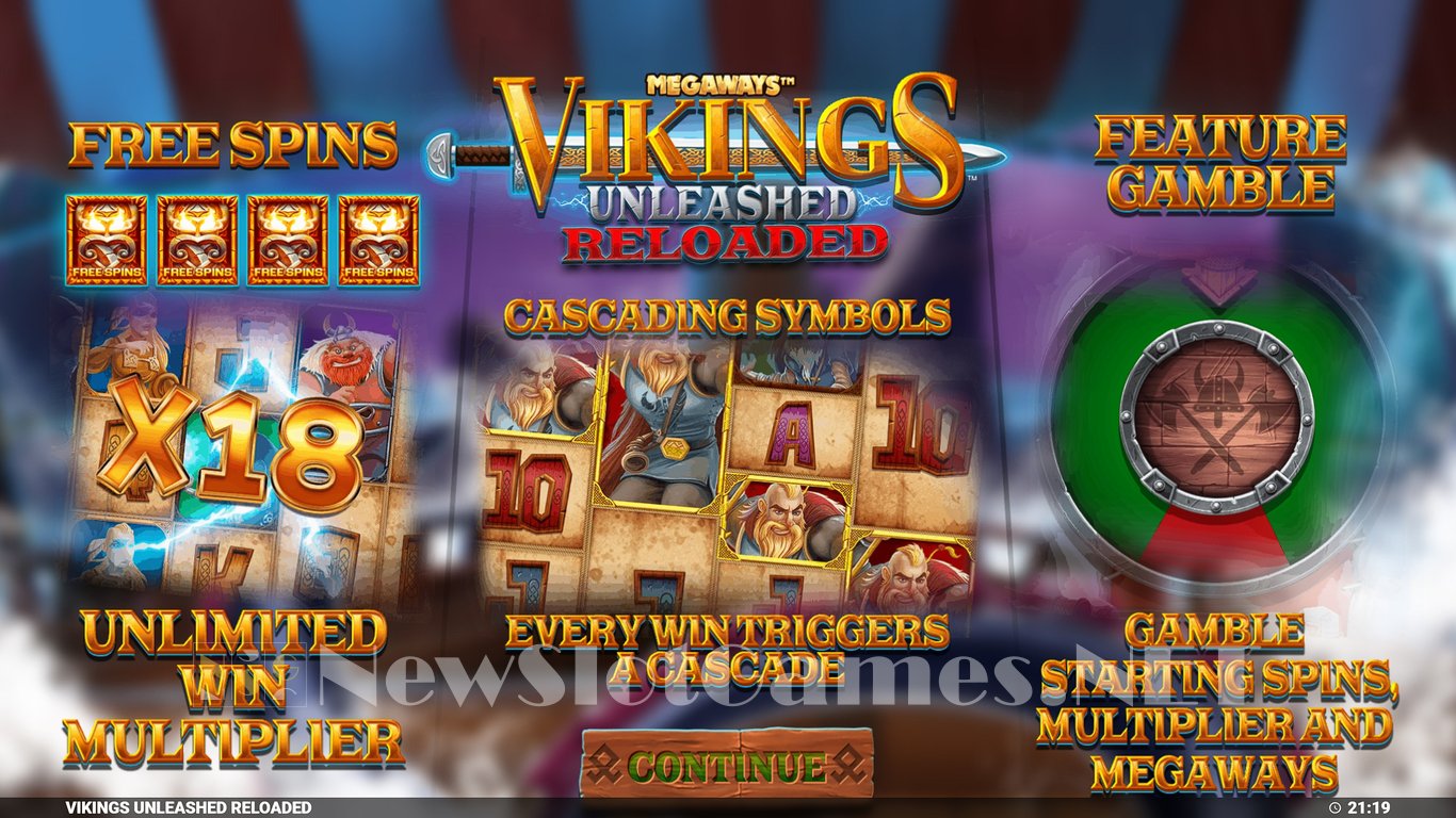 Vikings Unleashed Reloaded Slot Demo Image