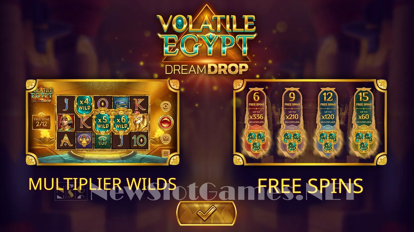Volatile Egypt Dream Drop Slot Demo Image