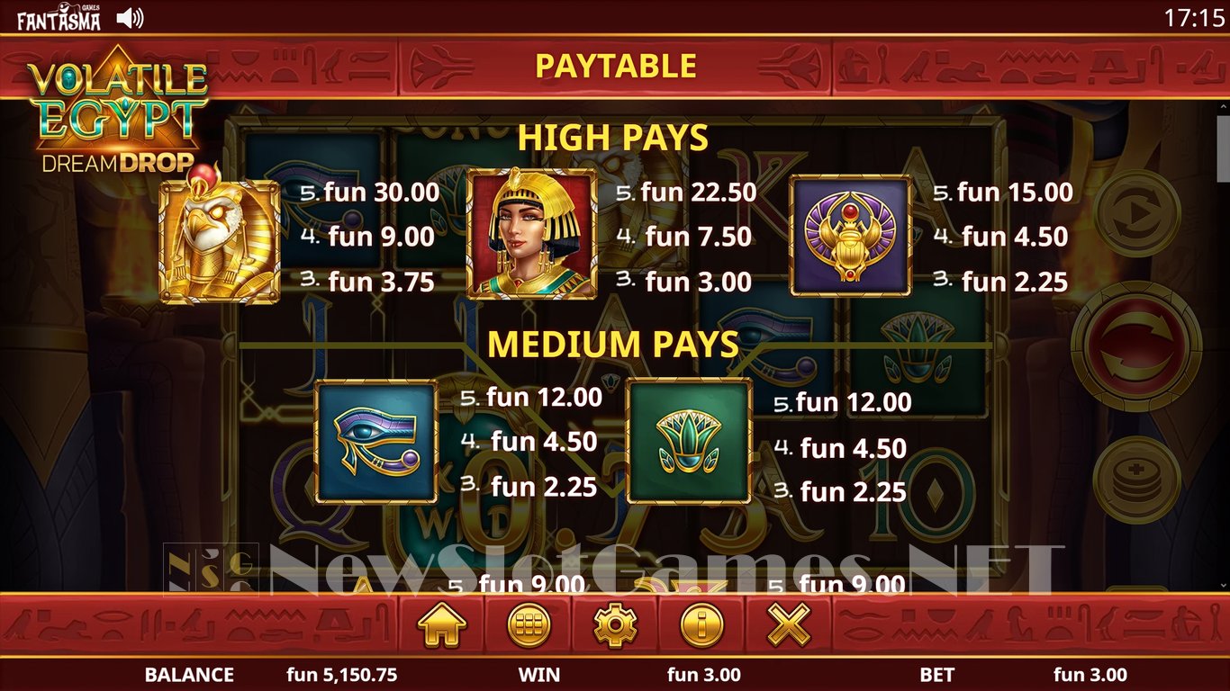 Volatile Egypt Dream Drop Slot Slot Image in Demo - pic. 10