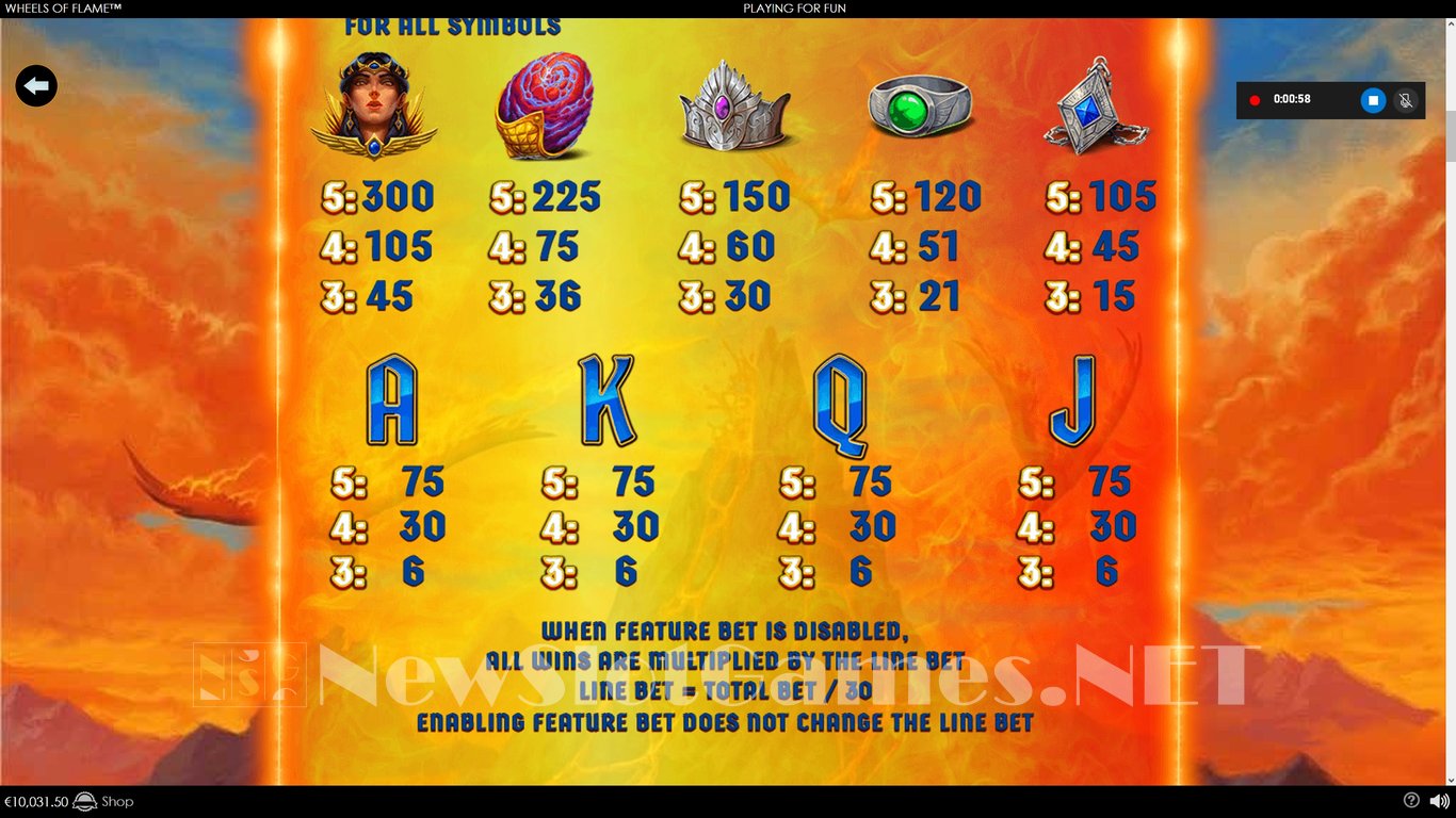 Wheels of Flame Slot Slot Image in Demo - pic. 9