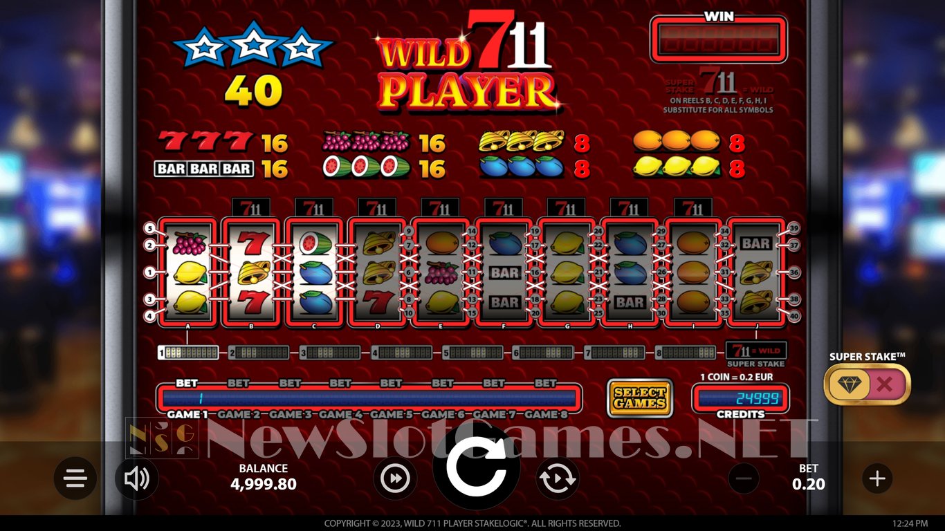 Wild 711 Player Slot Demo Image
