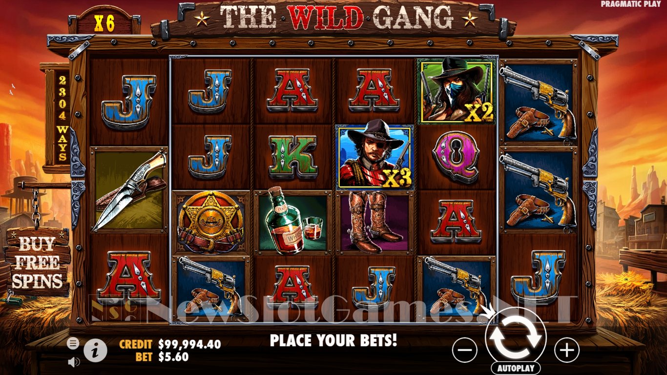 The Wild Gang Slot Demo Image