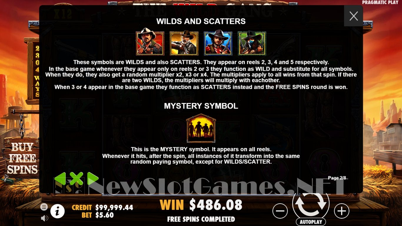 The Wild Gang Slot Slot Image in Demo - pic. 10