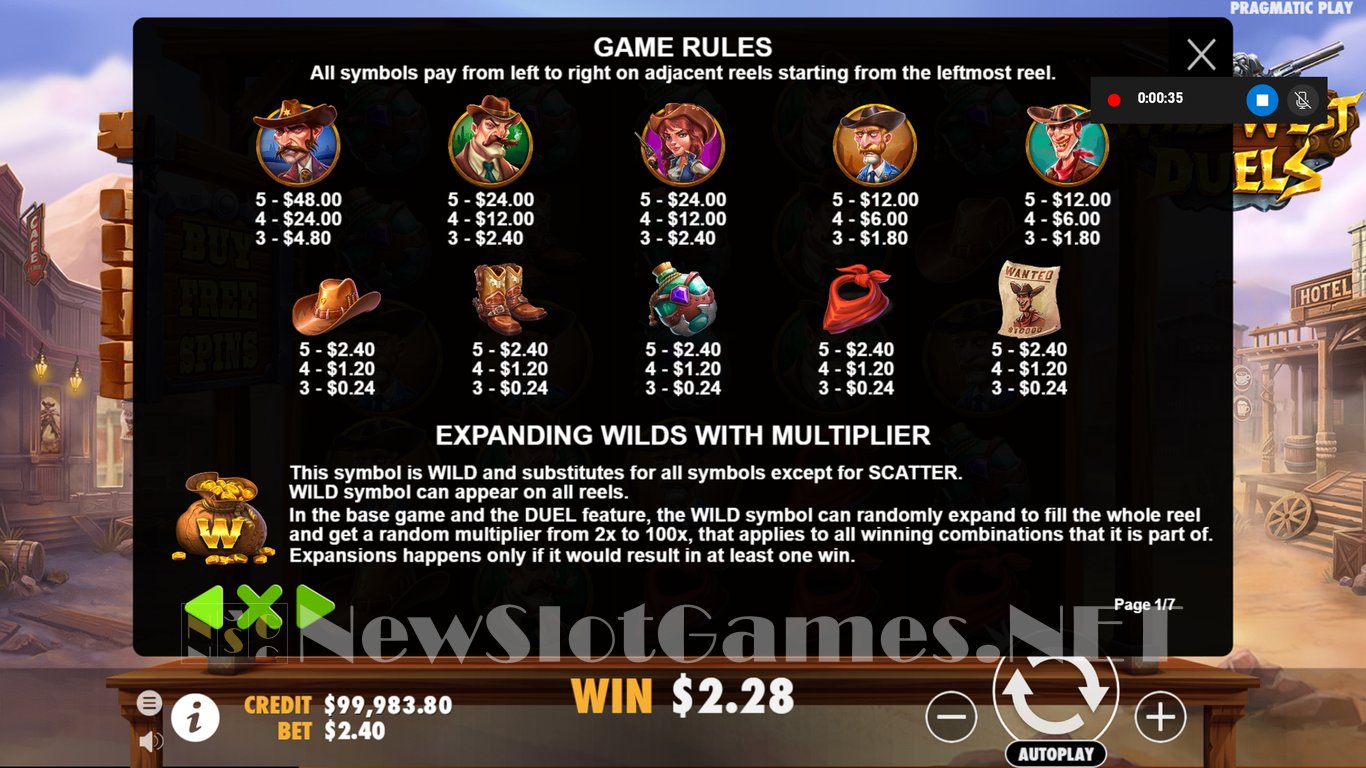 Wild West Duels Slot Slot Image in Demo - pic. 5
